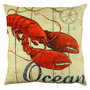 Aberto Design Cojín Multicolor 43 x 43 cm con Relleno de Silicona